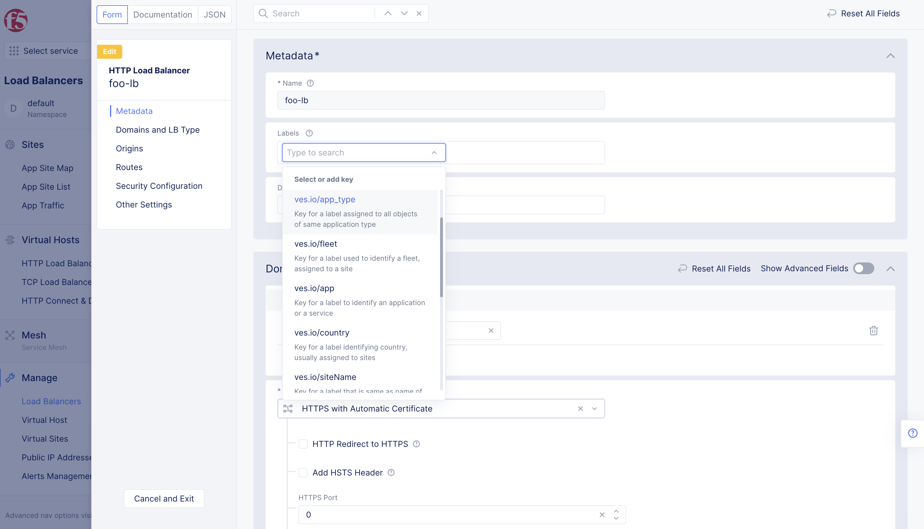 Figure: App Type Label Selection