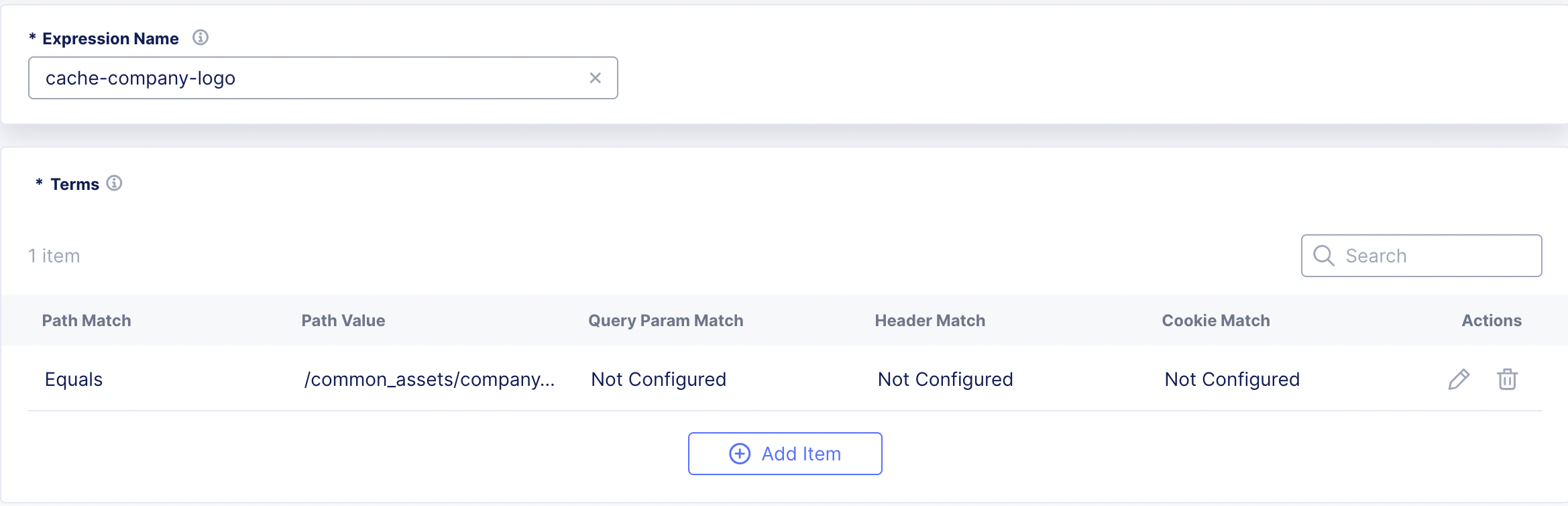 Figure: CDN Cache Rule