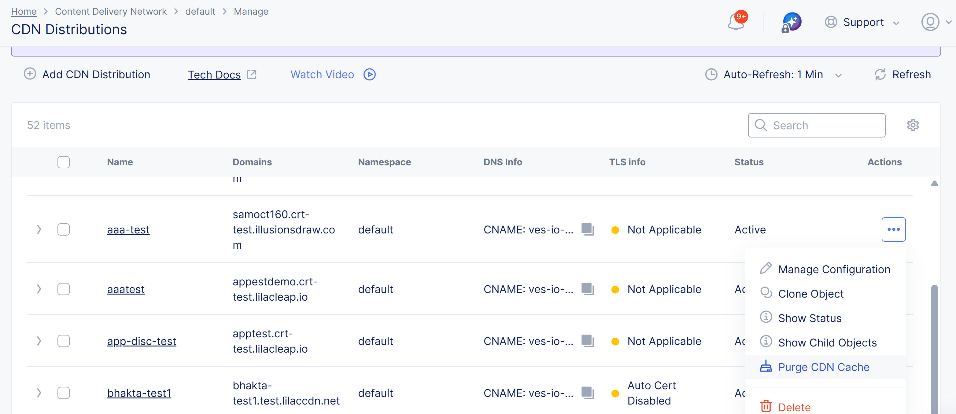 Figure: Purge Content From Distribution