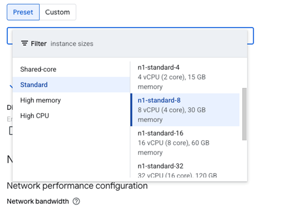 Figure: GCP - Update Instance Type