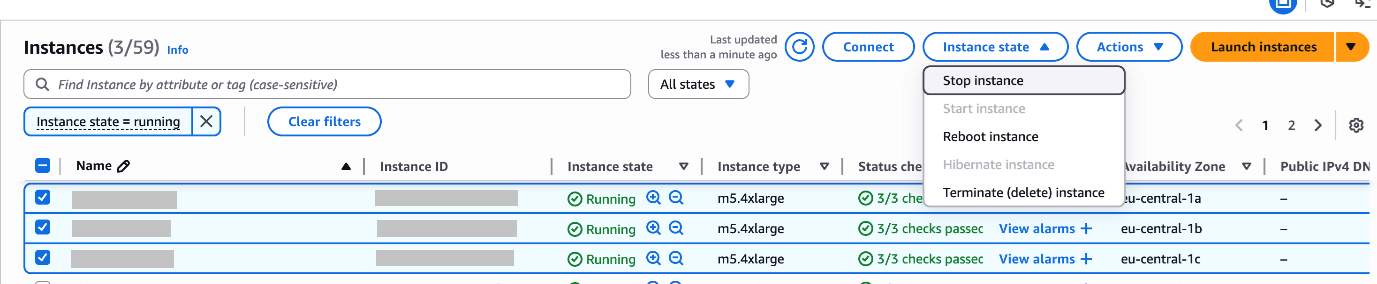 Figure: AWS - Stop Instance