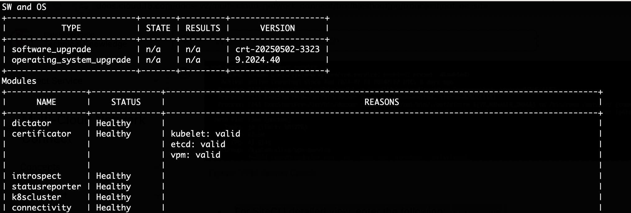 Figure: VPM Status Check