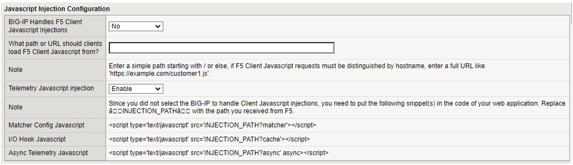iapp js injection config manual